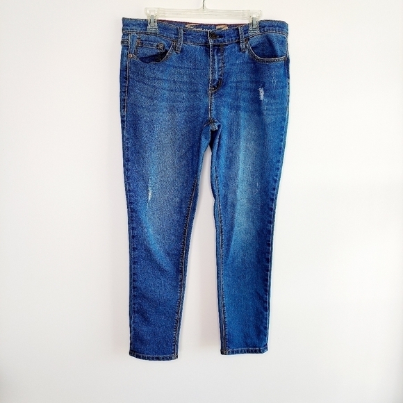 Seven7 Jeans Size 10 Girlfriend Distressed Stretch - Picture 3 of 13
